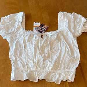 Elegant White Lace Blouse for Women